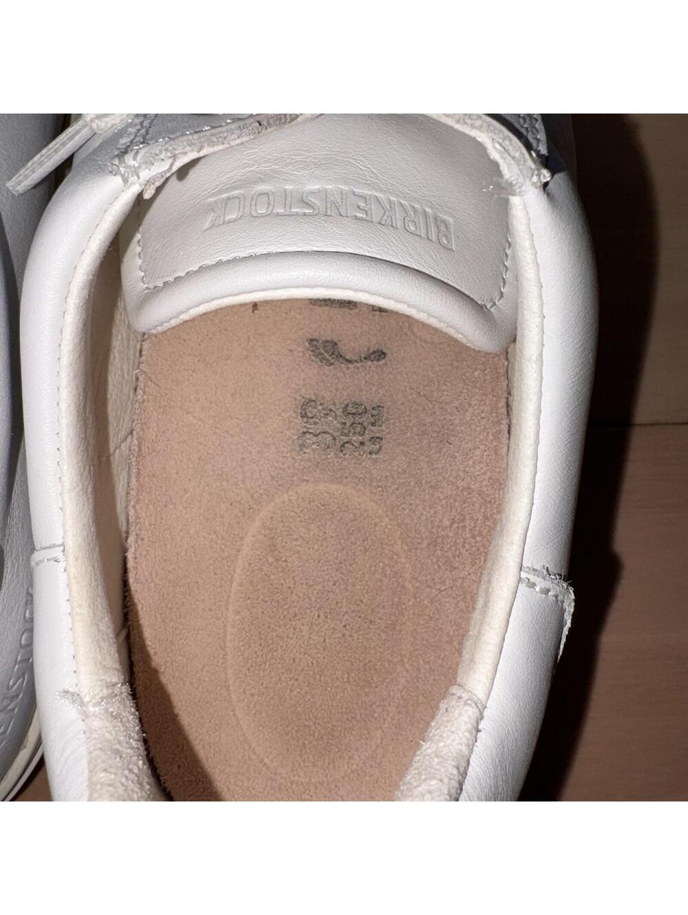 Birkenstock Bend Low White Leather Lace Up Comfort Sneakers Womens 39 US 8 - Picture 7 of 8